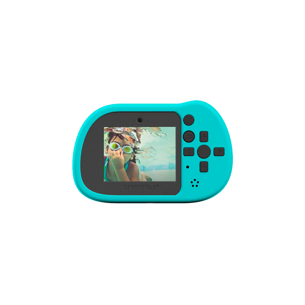 Cámara Fotográfica Sumergible Kidycam Pro Cyan Kidywolf