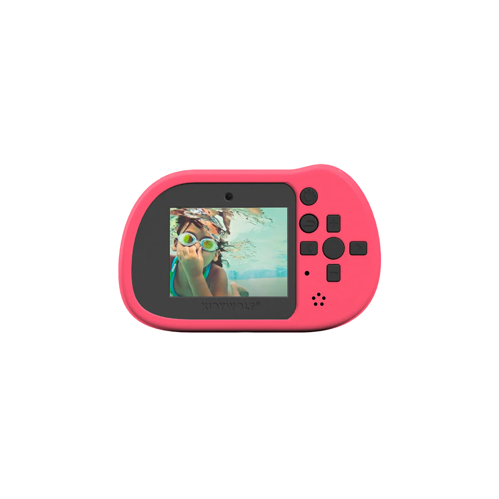 Cámara Fotográfica Sumergible Kidycam Pro Rosa Kidywolf