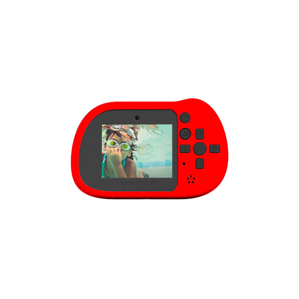 Cámara Fotográfica Sumergible Kidycam Pro Rojo Kidywolf