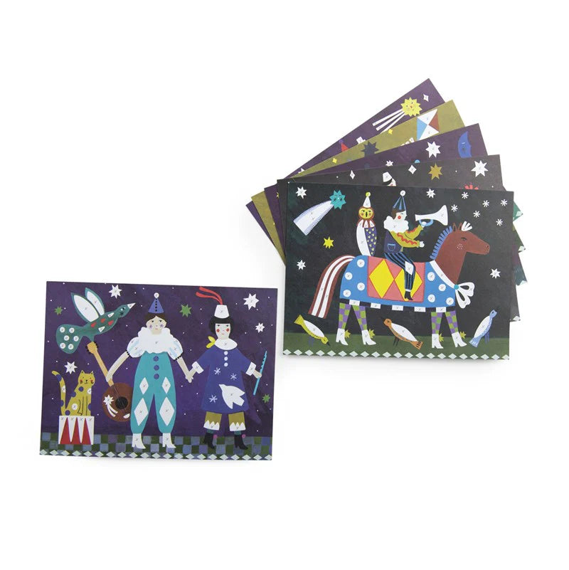 Tarjetas Fantásticas Cométes Filantes Moulin Roty