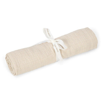 Muselina 120x120 Tejido Muslin Puro Beige Suave Little Dutch