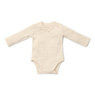 Body Cruzado Manga Larga Rayas Beige Little Dutch