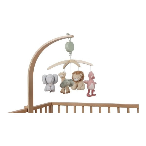 Móvil Musical de Madera Safari Friends Little Dutch