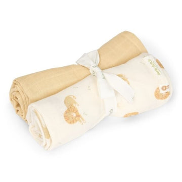 Pack de 2 Muselinas 70x70cm Safari Leo Little Dutch