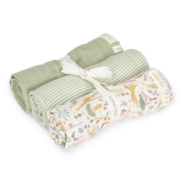Pack de 3 Muselinas 70x70cm Safari Wonder Little Dutch