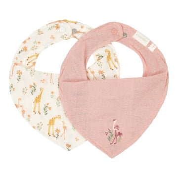 Set 2 Bandanas Muselina Rosa/ Blooming Safari Little Dutch