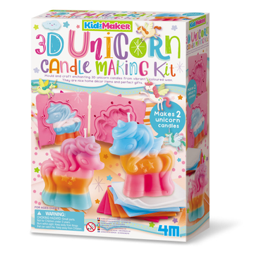 KidzMaker/3D Unicorn Candle Making Kit 4M