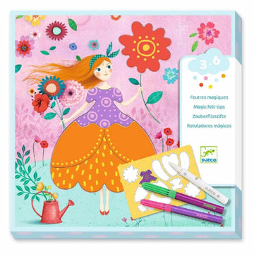 Dibujos para colorear Los Hermosos Vestidos de Marie de Djeco