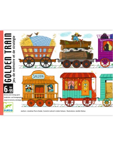 Cartas Golden Train de Djeco