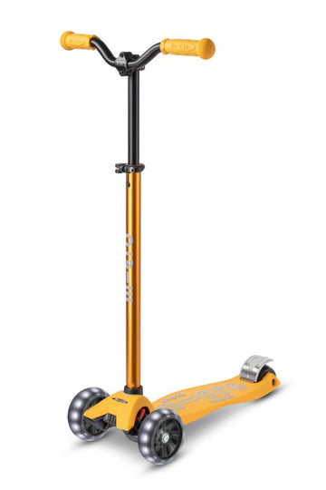 Patinete Maxi Micro Deluxe Pro Led Amarillo