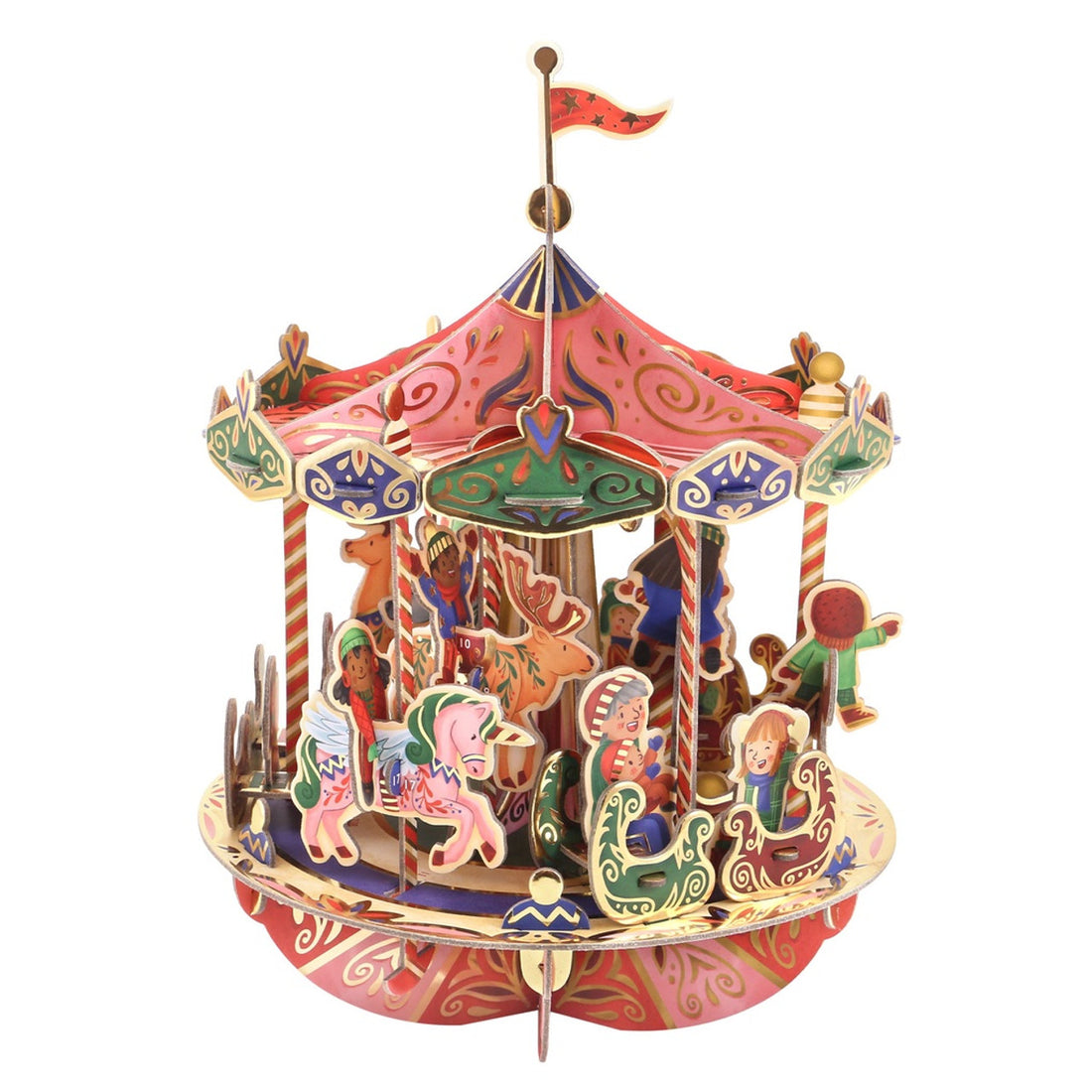 Pop and Build Carrusel de Navidad