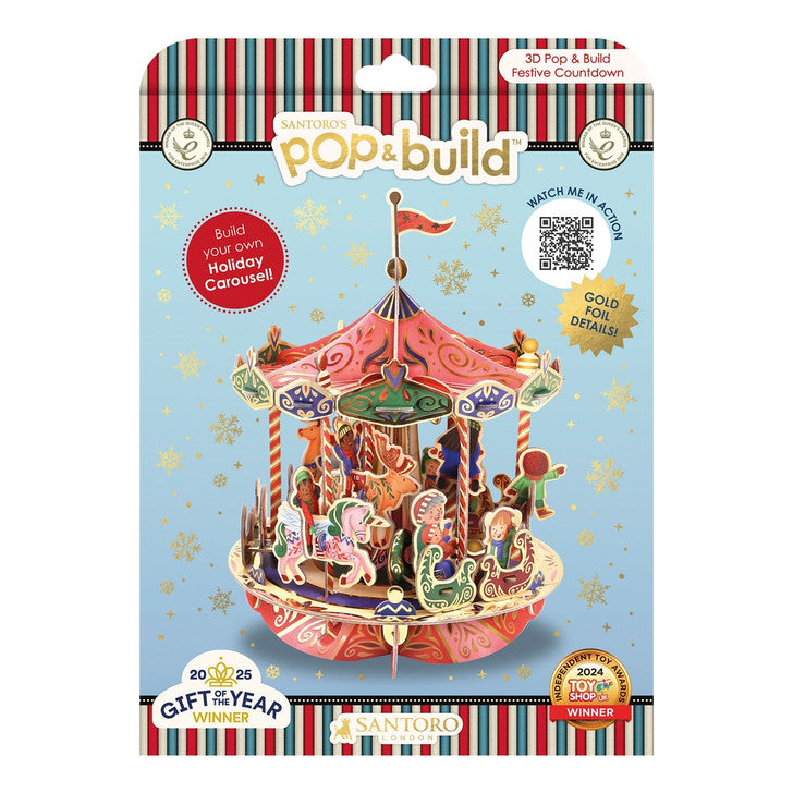 Pop and Build Carrusel de Navidad
