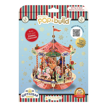 Pop and Build Carrusel de Navidad