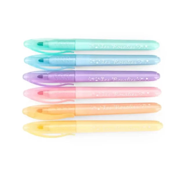 6 Colores Rotuladores Pastel Rosalies De Moulin Roty