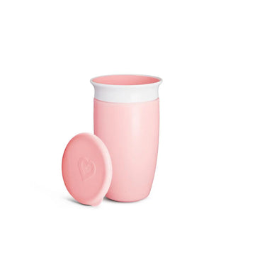 Vaso Antigoteo Miracle 360º Rosa (295ml)+tapa de Munchkin