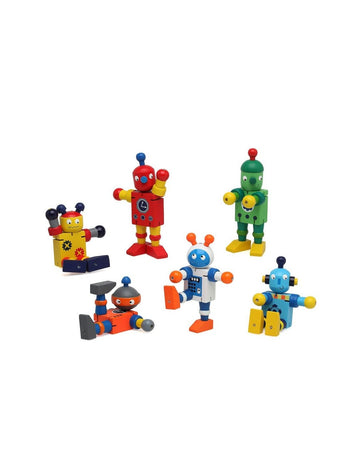 Muñeco Robot Madera Kiokids