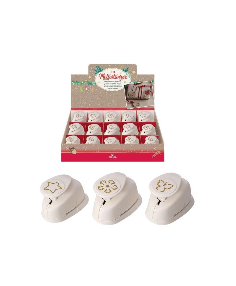 Perforadora con motivos de Navidad Moses