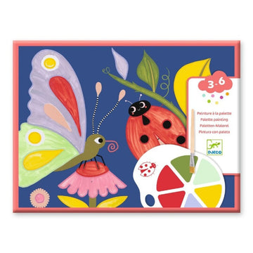 Pintura con paleta Los bichitos de Djeco