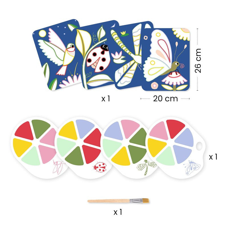 Pintura con paleta Los bichitos de Djeco