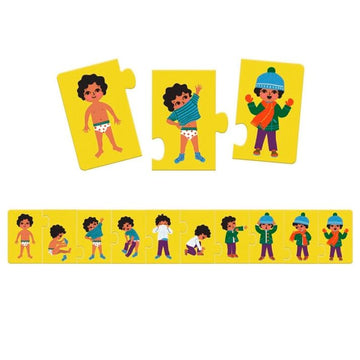 Educativos Puzzle Me visto Djeco
