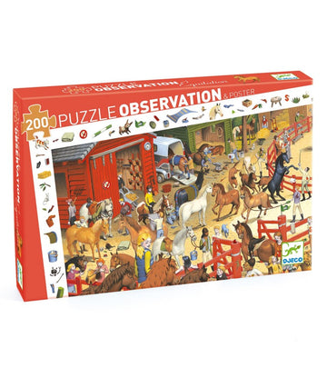 Puzzle Observación Equitación de Djeco