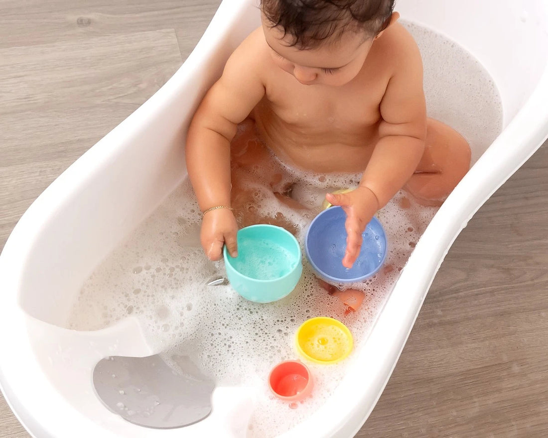 Set de Cubos de Silicona para el Baño del Bebé Kiokids