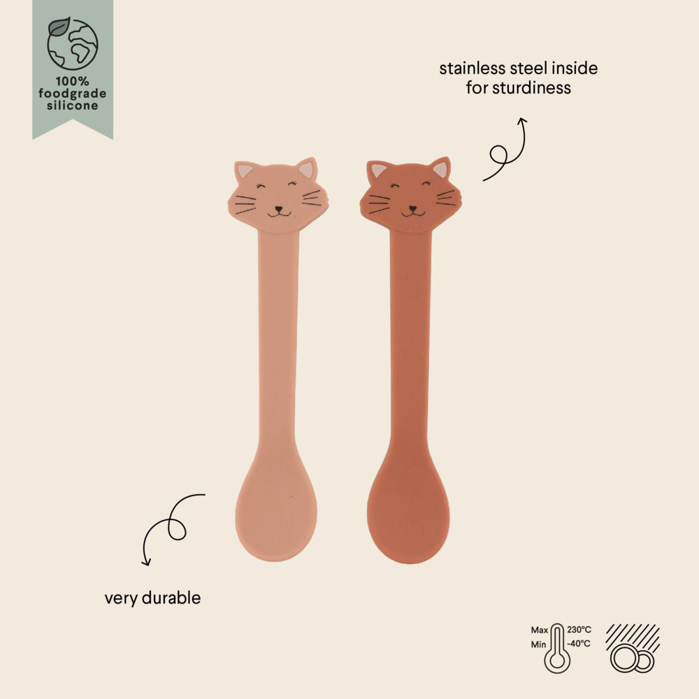 Set 2 Cucharas Silicona Gato de Trixie