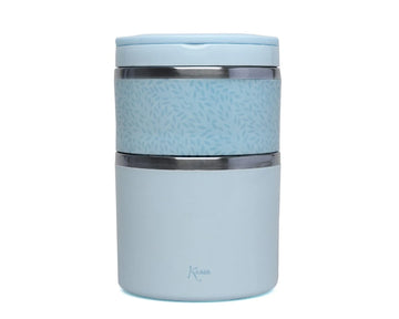 Termo Doble para Alimentos de Acero Inoxidable 930ml Azul Kiokids