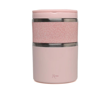 Termo Doble para Alimentos de Acero Inoxidable 930ml Rosa Kiokids